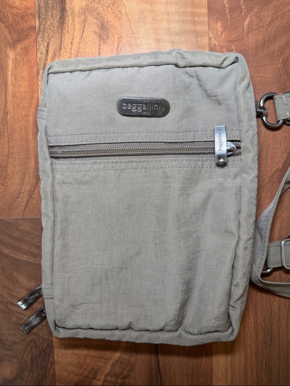 Baggallini Taupe Crossbody Belt Bag